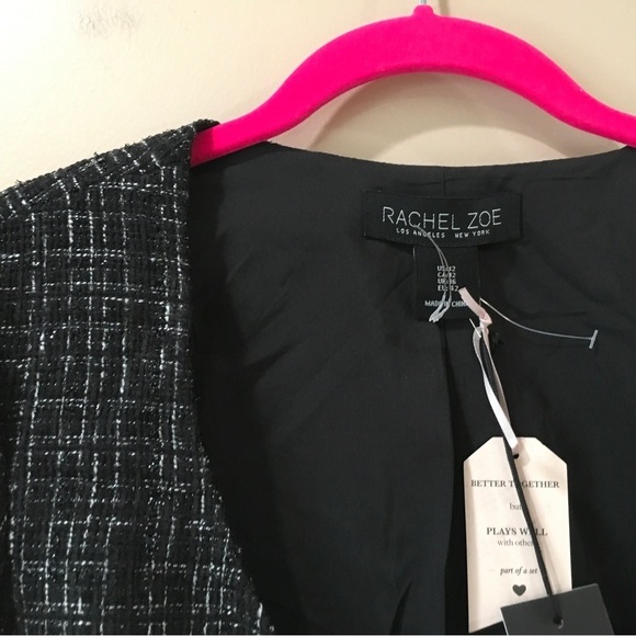 Rachel Zoe Tweed Cropped Jacket - Picture 7 of 7